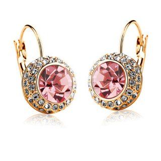 Yoursfs 18k Rose Gold Plated Use Gorgeous Austria Crystal Emulational Diamond Fashion Earring Dangle Earrings Jewelry