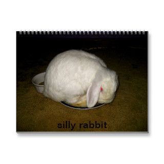 silly rabbit wall calendar