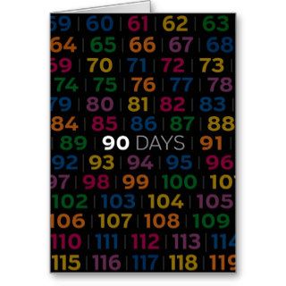 AA Anniversary Card 90 Days