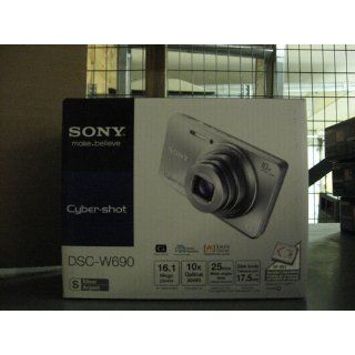 Sony Cyber shot DSC W690 16.1 MP Digital Camera with 10x Optical Zoom and 3.0 inch LCD (Silver) (2012 Model)  Sony Cybershot  Camera & Photo