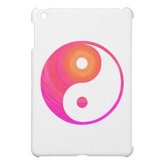 Yin Yang Hot Pink, Purple, and Orange Illustration Case For The iPad Mini