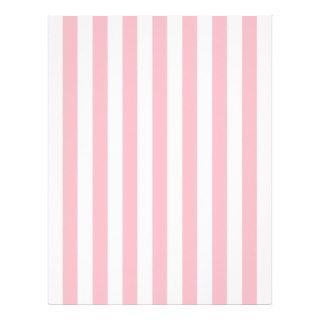 Pink and White Striped Letterhead