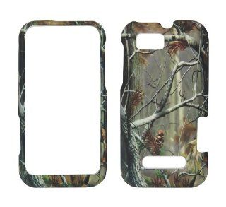 MOTOROLA DEFY XT XT556/XT557/XT555C Phone case cover snap on faceplate protector hard rubberized CAMO REAL TREE MOSSY OAK Cell Phones & Accessories