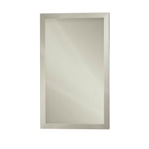 NuTone Studio IV 15 in. W x 35 in. H x 5 in. D Recessed Medicine Cabinet with 1 in. Beveled Mirror in Stainless Steel S468344SSX