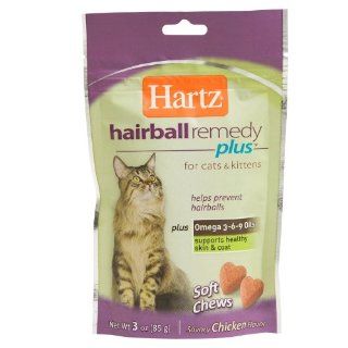Hartz Hairball Remedy Plus Soft Chews for Cats, 3oz 