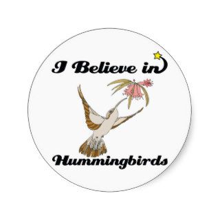 i believe in hummingbirds stickers