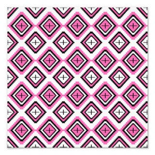 Hot Pink Navajo Inspired Pattern Art Photo