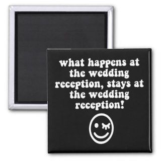 Funny wedding reception magnet