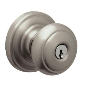 Schlage Andover Satin Nickel Keyed Entry Knob DISCONTINUED F51 AND 619