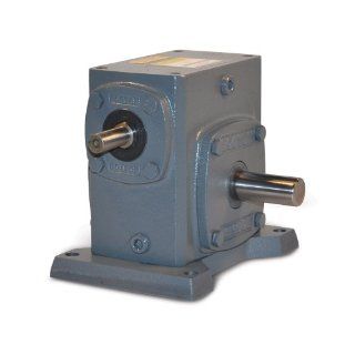 Boston Gear 718B250KJ Right Angle Gearbox, Solid Shaft Input, Left Output, 251 Ratio, 1.75" Center Distance, .76 HP and 574 in lbs Output Torque at 1750 RPM Mechanical Gearboxes