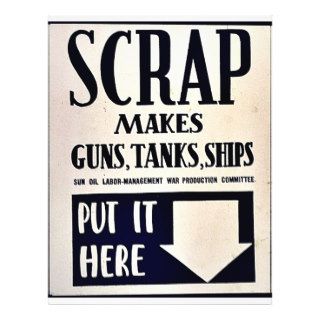 Scrap Makes Guns, Tanks, Ships Flyer