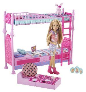 Barbie Sisters Sleeptime Bedroom and Stacie Doll Set Toys & Games
