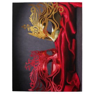 Decorated masquerade mask on red velvet jigsaw puzzle