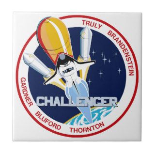 STS 8 Challenger  1st Night Landing Ceramic Tile