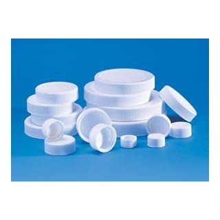 Fisherbrand Polyvinyl Lined Plastic Caps, Cap Pv lined 43/400 12pk 576 Science Lab Caps