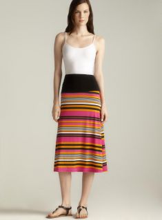 MSK Multi Striped Convertible Skirt To Dress MSK Casual Dresses