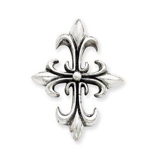 Sterling Silver Antiqued Cross Pendant QC4504" Jewelry