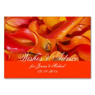 PixDezines burnt orange calla lily Business Card Templates