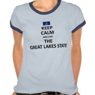 Love the great lakes state t shirts