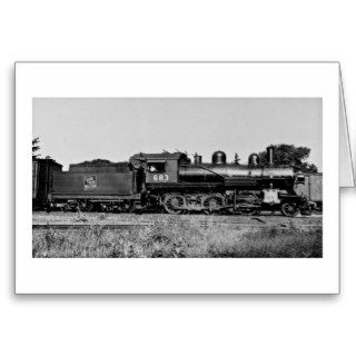 GTW Locomotive Engine #683 at Bay City MI Greeting Cards