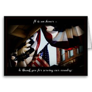 Veterans Day, Thank You   Military Greeting Card