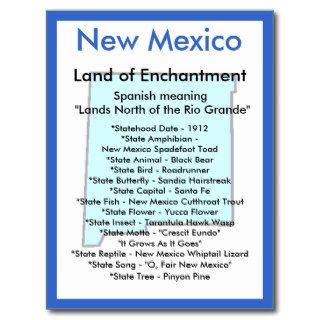 About New Mexico Postcard