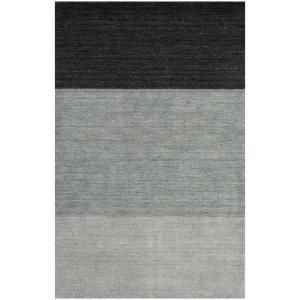 BASHIAN Contempo Collection Blue Ombre Blue 5 ft. x 7 ft. 6 in. Area Rug S176 BL 5X8 ALM505