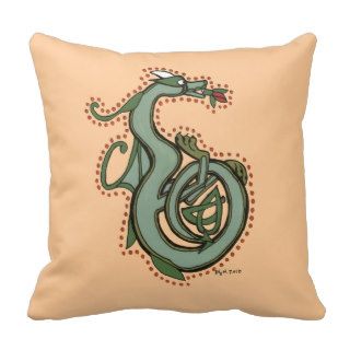 Celtic Dragon Letter B Pillow V2.0