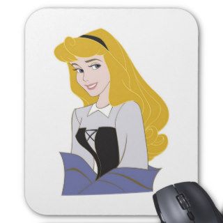 Sleeping Beauty's Aurora is smiling Disney Mouse Pads