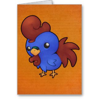 Cute Cartoon Chicken Card