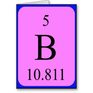 Element 5 card   Boron