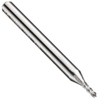 Niagara Cutter 59805 Carbide Square Nose End Mill, Inch, Uncoated (Bright) Finish, Roughing and Finishing Cut, Non Center Cutting, 30 Degree Helix, 4 Flutes, 1.5" Overall Length, 0.008" Cutting Diameter, 0.125" Shank Diameter Industrial &am