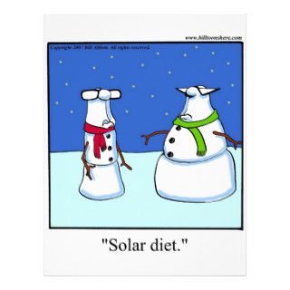 Funny Holiday Snowmen Cartoon Gift Letterhead Design