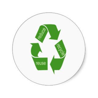 Recycling Recycle Iconic Green Stickers