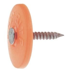 Grip Rite #12 x 1 1/2 in. Electro Galvanized Steel Ring Shank Plastic Round Cap Roofing Nails (2500 Pack) GCB112