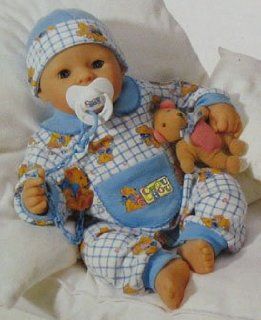 Little Chou Chou Baby Doll 17" Blue Plaid Toys & Games