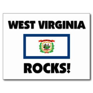 West Virginia Rocks Postcard