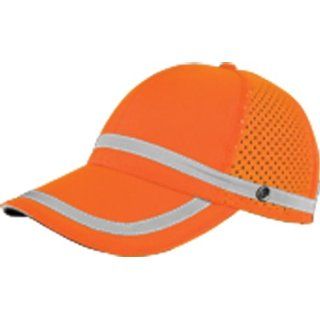 ML Kishigo 2855 Polyester Baseball Cap with Snaps, Orange Protective Caps
