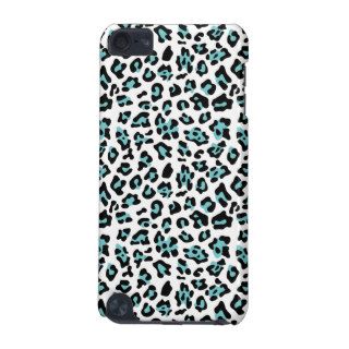 Teal Black Leopard Animal Print Pattern iPod Touch 5G Covers
