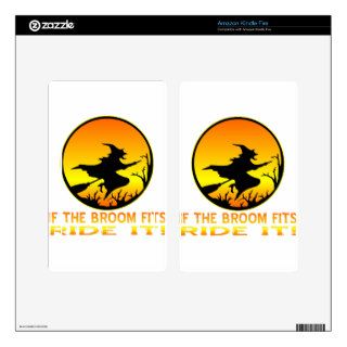Witch If The Broom Fits Ride It Decals For Kindle Fire