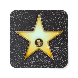 Movie Star Square Sticker