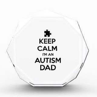 Keep Calm I'm An Autism Dad Acrylic Award
