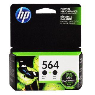 NEW Original HP 564 Black 2 PACK C2P51FN  Ink Cartridge SHIPS FAST   in Retail Box Packaging