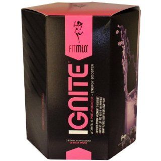 Fitmiss Ignite Women's Pre Workout & Energy Booster, Grape, 28 Count Health & Personal Care