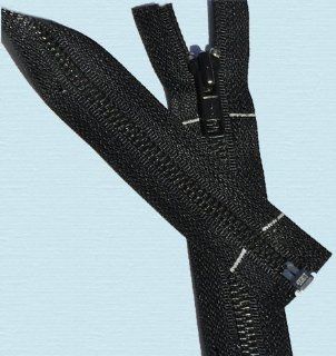 23 1/2"enamel Aluminum Zipper ~ YKK #5 Enamel Aluminum Zipper Separating ~ 580 Black (1 Zipper/pack)