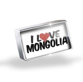 Floating Charm I Love Mongolia Fits Glass Lockets, Neonblond Bead Charms Jewelry