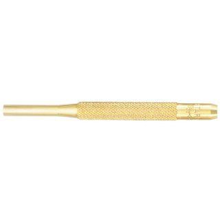 Starrett B565F Brass Drive Pin Punch, 4" Overall Length, 1 3/64" Pin Length, 7/32" Pin Diameter Hand Tool Pin Punches