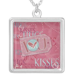 Romantic Hugs and Kisses Necklace