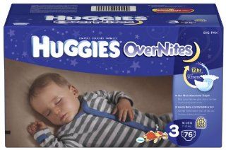Huggies Overnites Diapers, Size 3, Big Pack, 76 Count Health & Personal Care