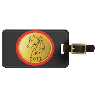 Chinese New Year   Horse Profile 2014 Travel Bag Tags